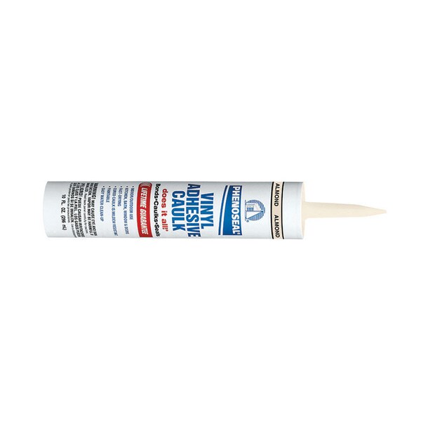 Phenoseal Caulk, 10 oz, Cartridge, Almond 02102 Zoro